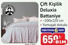 ÖREN BAYAN ÇİFT KİŞİLİK DELUXİA BATTANİYE fiyat ve kampanya bilgisi